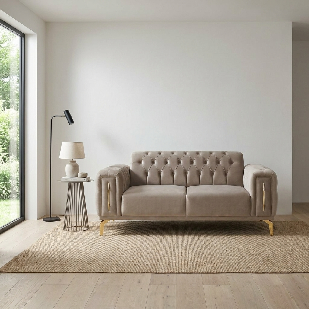 Aspendos Beige Baby Face 04 03 Loveseat Room1