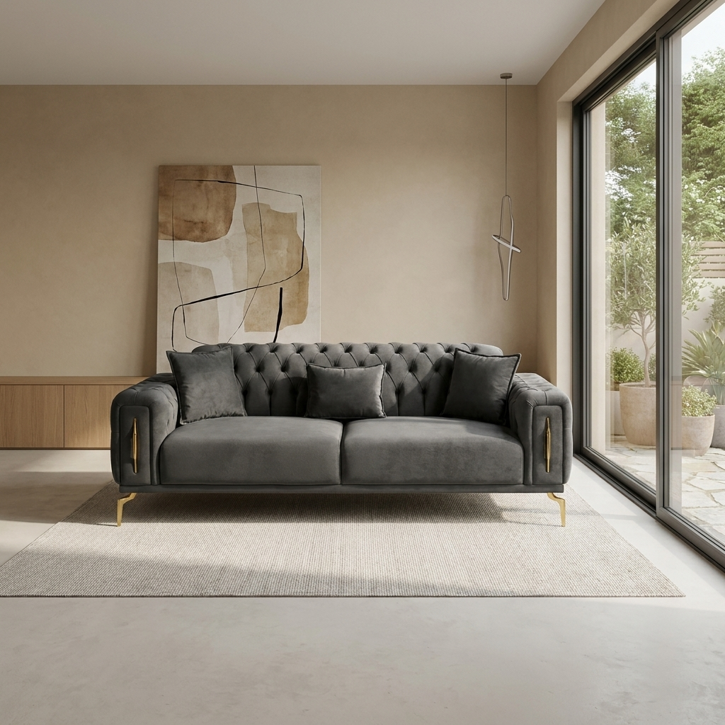 Aspendos Dark Gray Baby Face 20 02 Sofa Room2