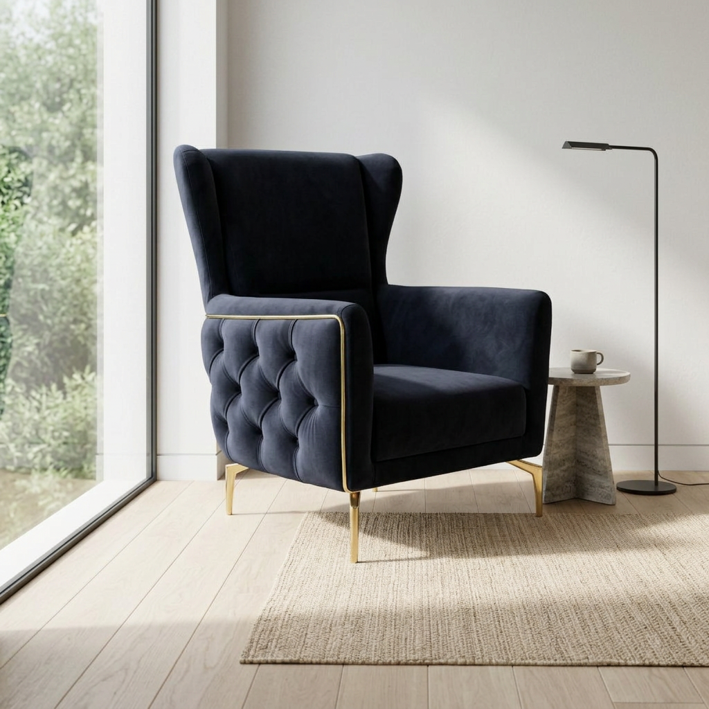 Aspendos Navy Blue Baby Face 22 05 Armchair Room1