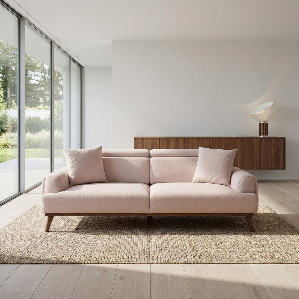 Bella Blush Pink 01 Sofa Room1