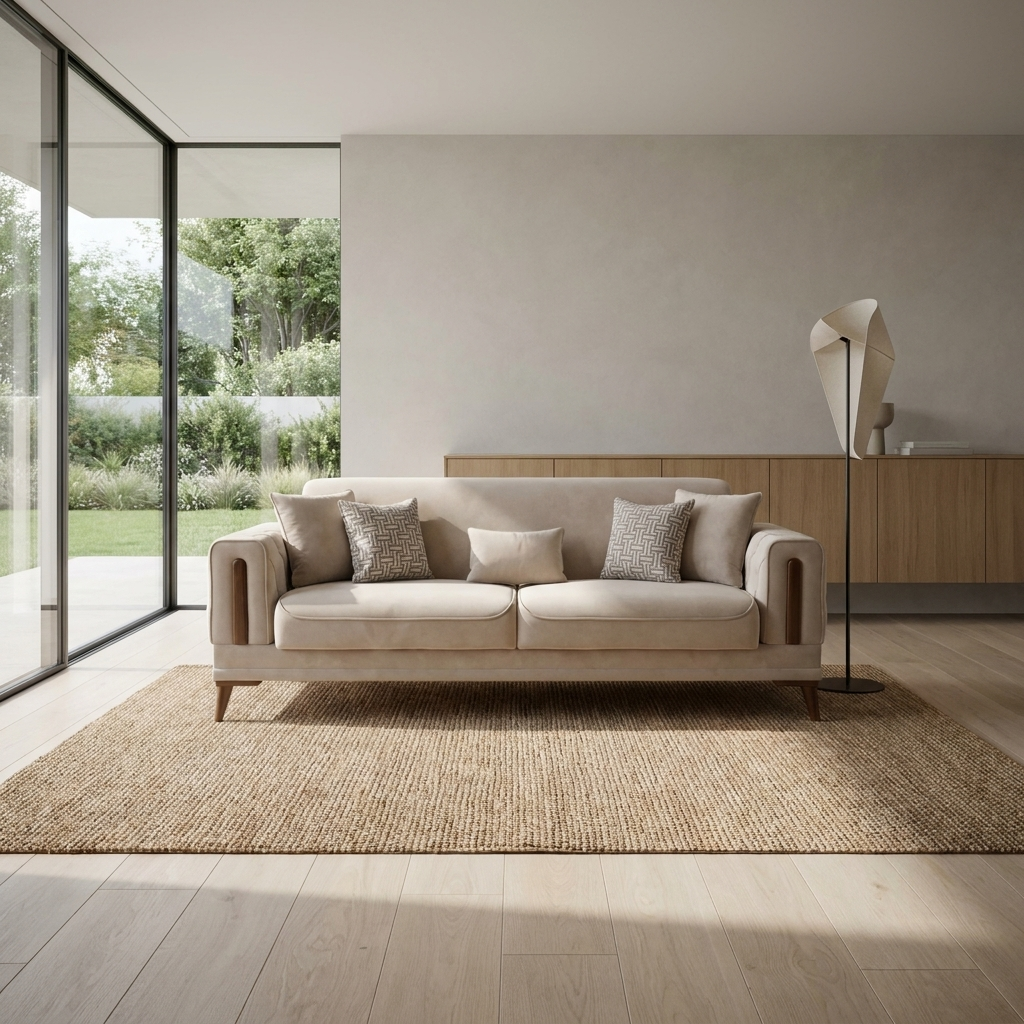 Katre Beige KYS BF 02 01 Sofa Room1