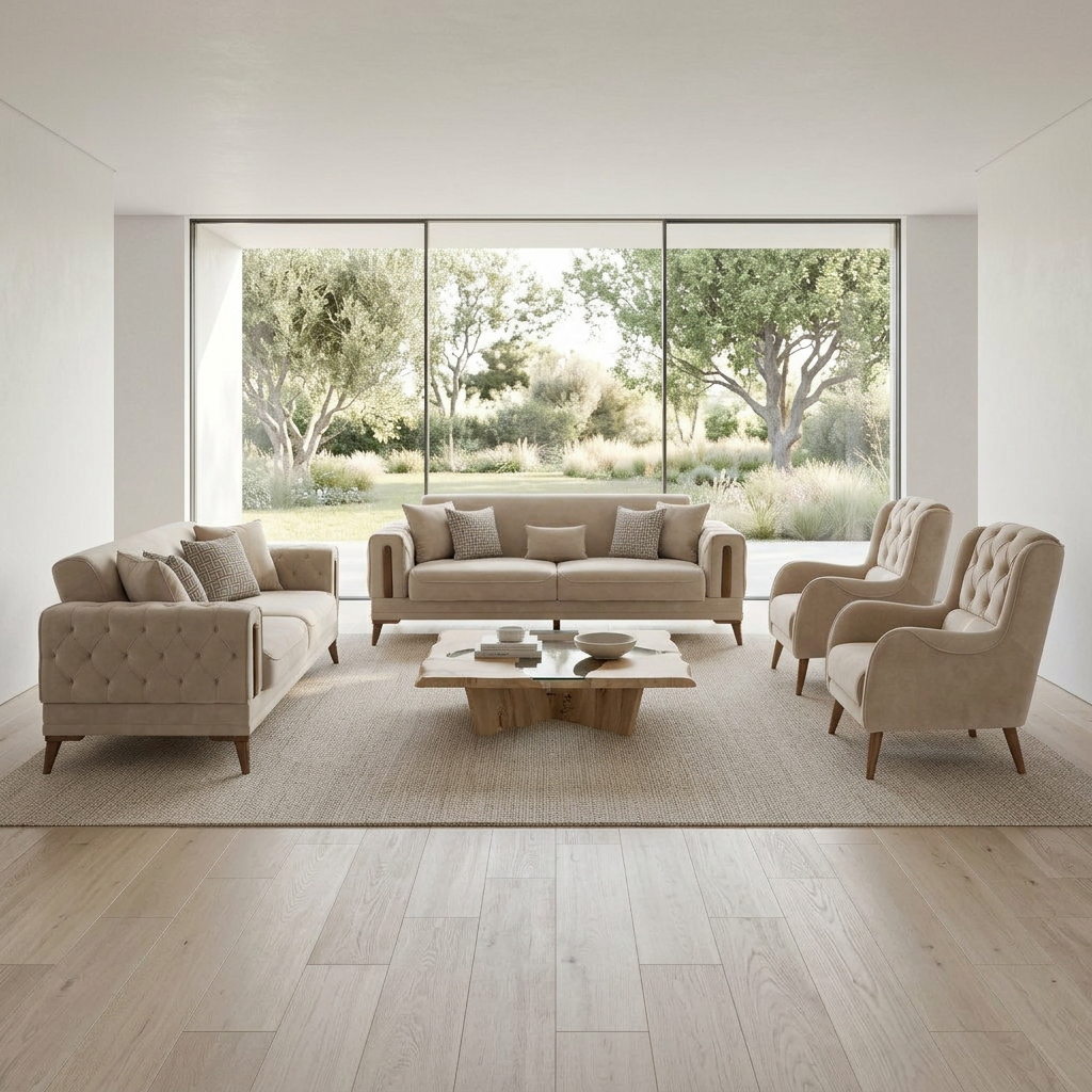 Katre Beige KYS BF 02 12 Set Full Suite