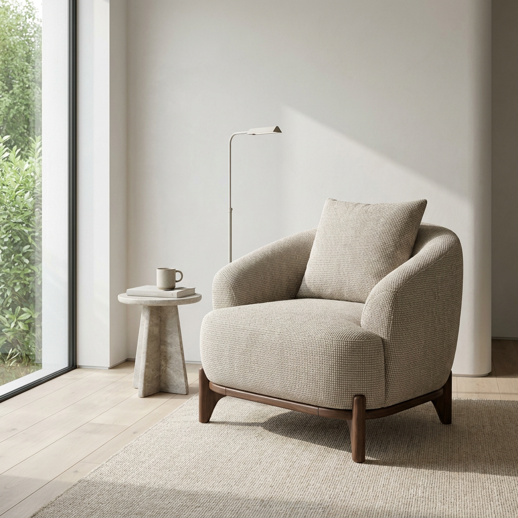 Liva Oatmeal 03 Armchair Room1