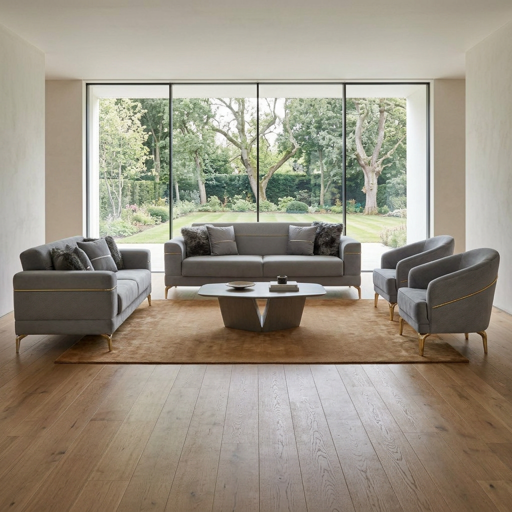 Lumina Gray Grance 17 12 Set Full Suite