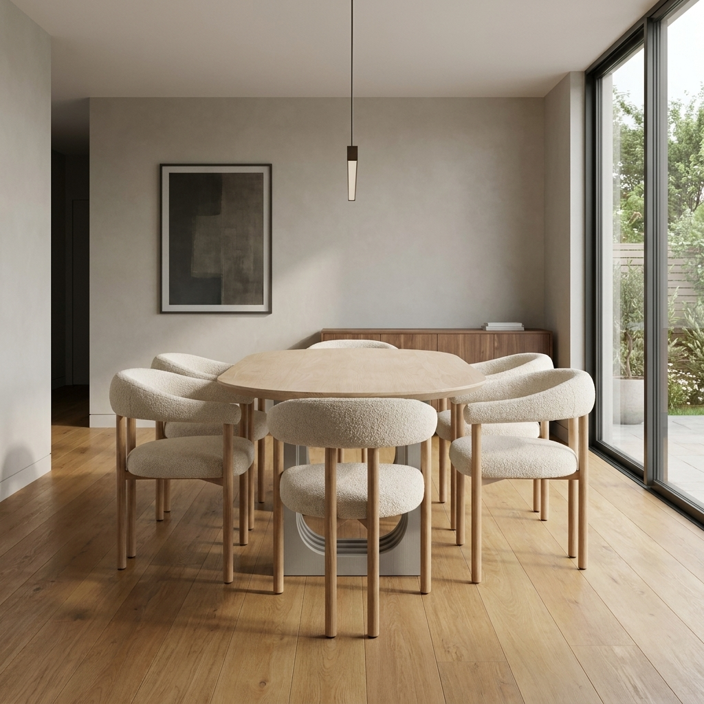 Masa 3 Dining Set Cream Oak 02 Room2 Straight