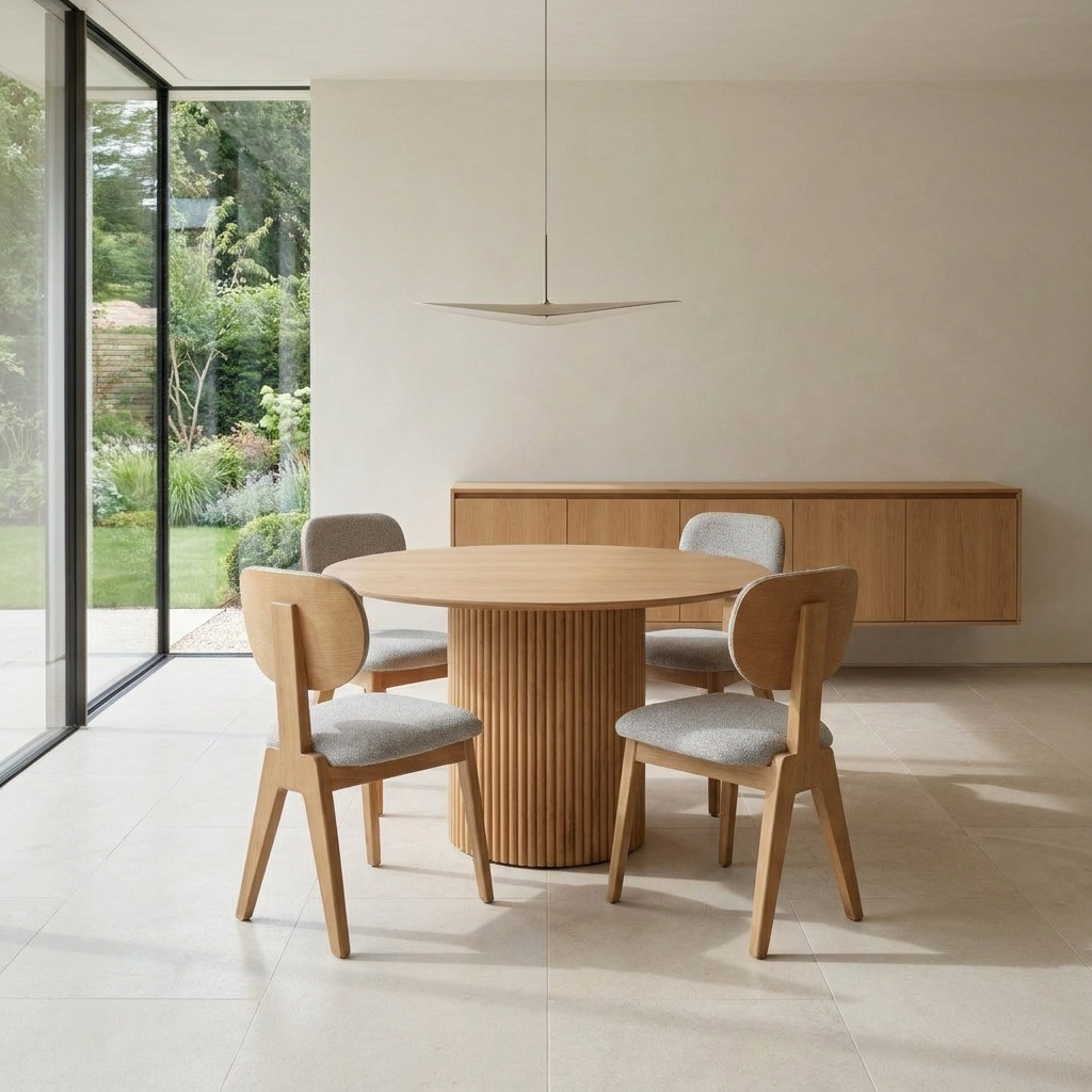 Masa 4 Dining Set Oak Gray 01 Room1 Straight