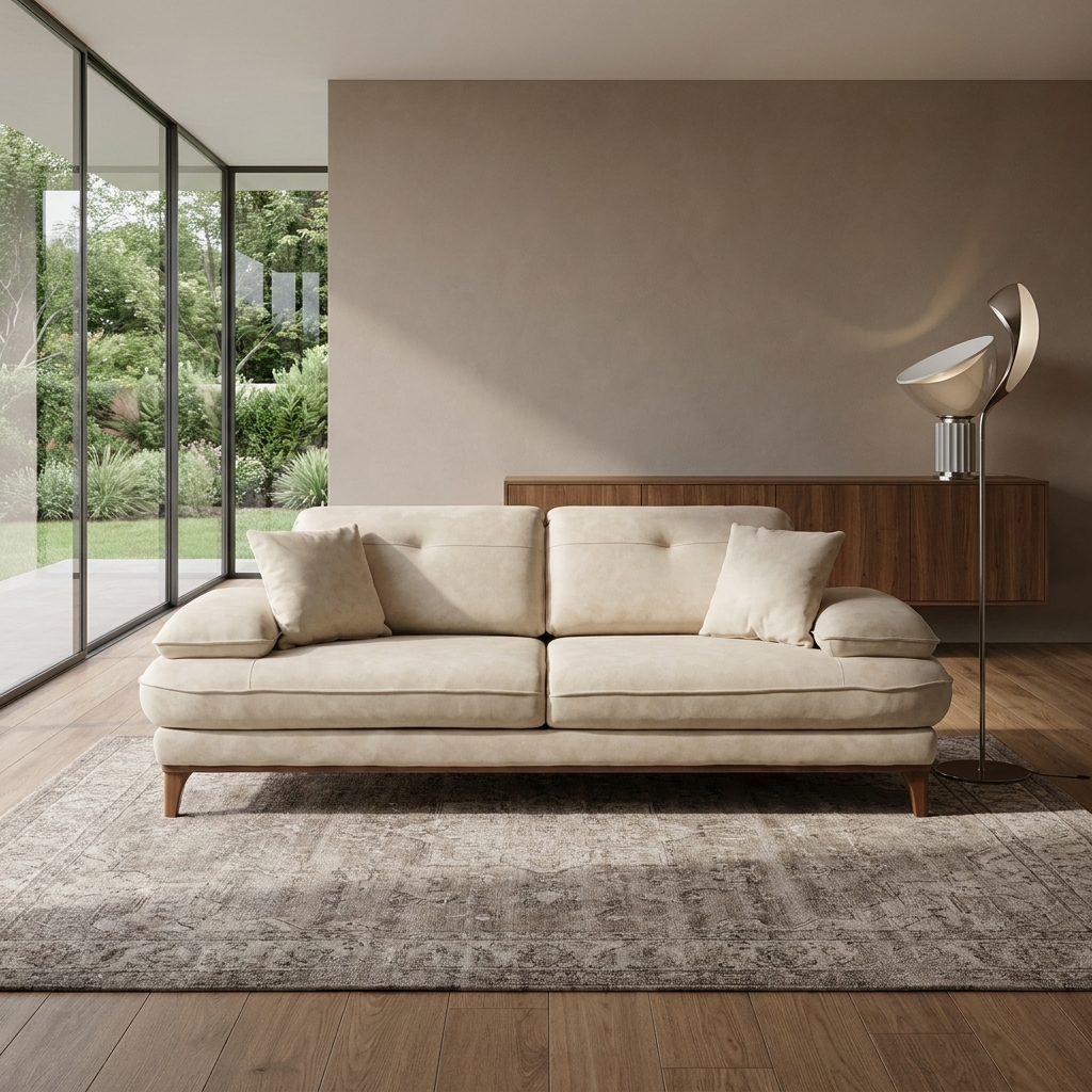 Mastek Cream 01 Sofa Room1
