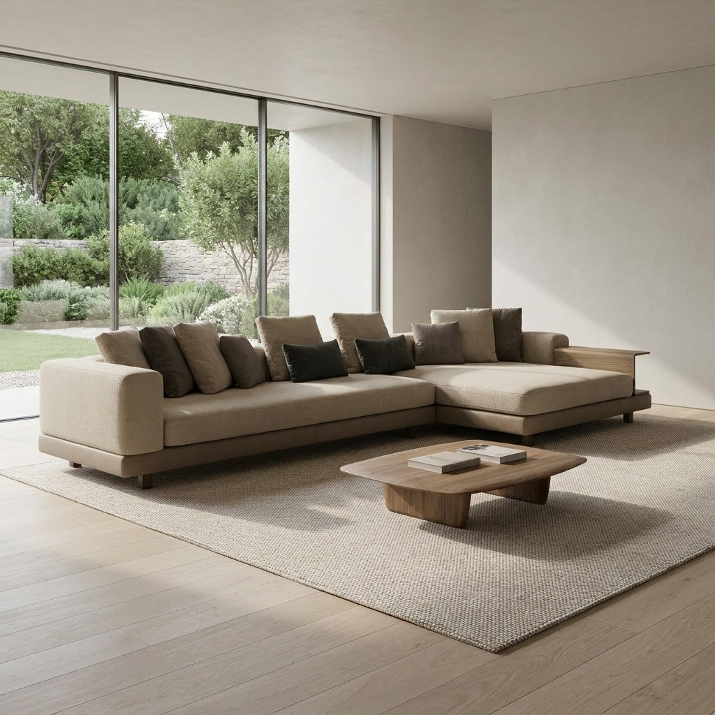 Morgan Sectional Beige 05 ThreeQuarter 30deg