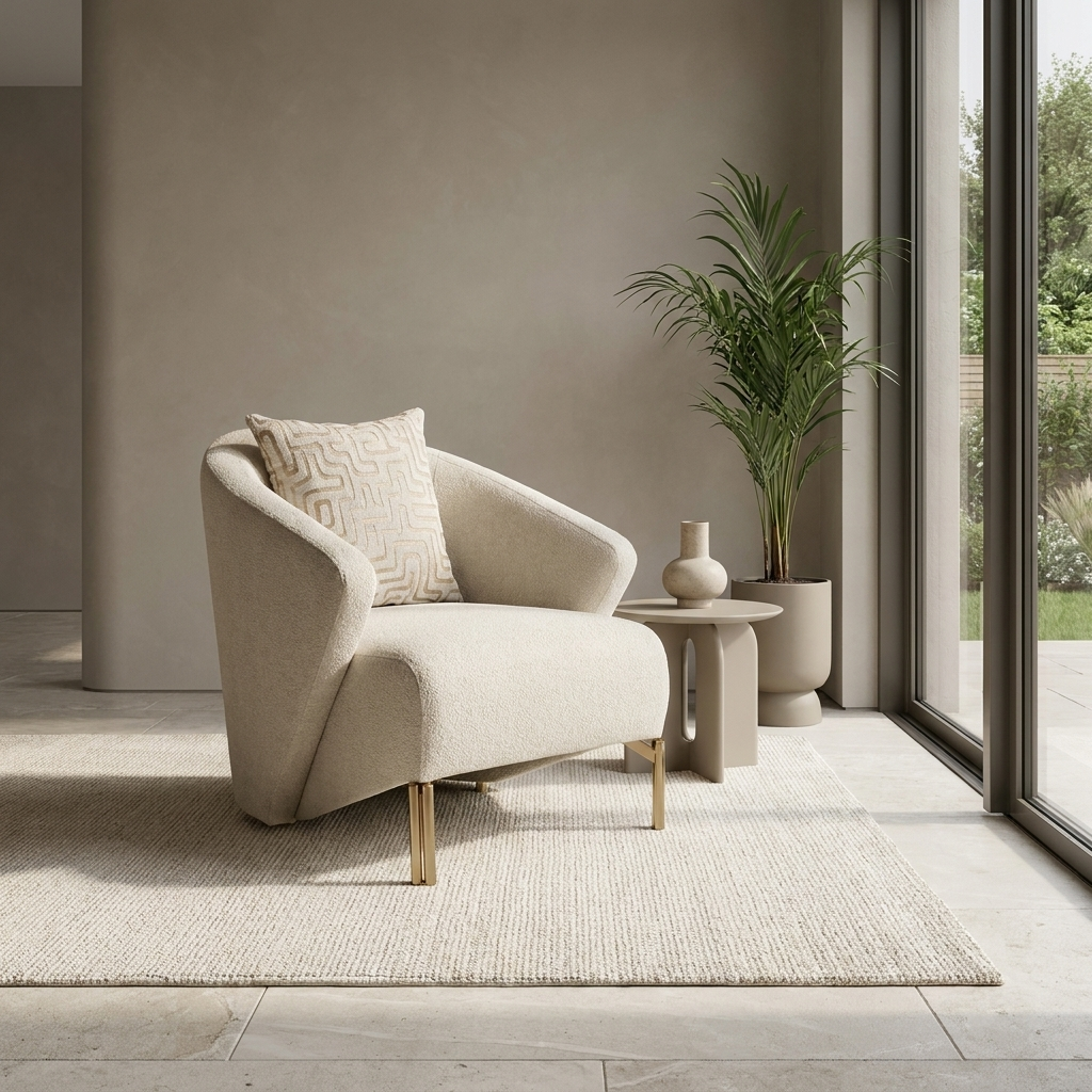 Veronica Beige 06 Armchair Room2