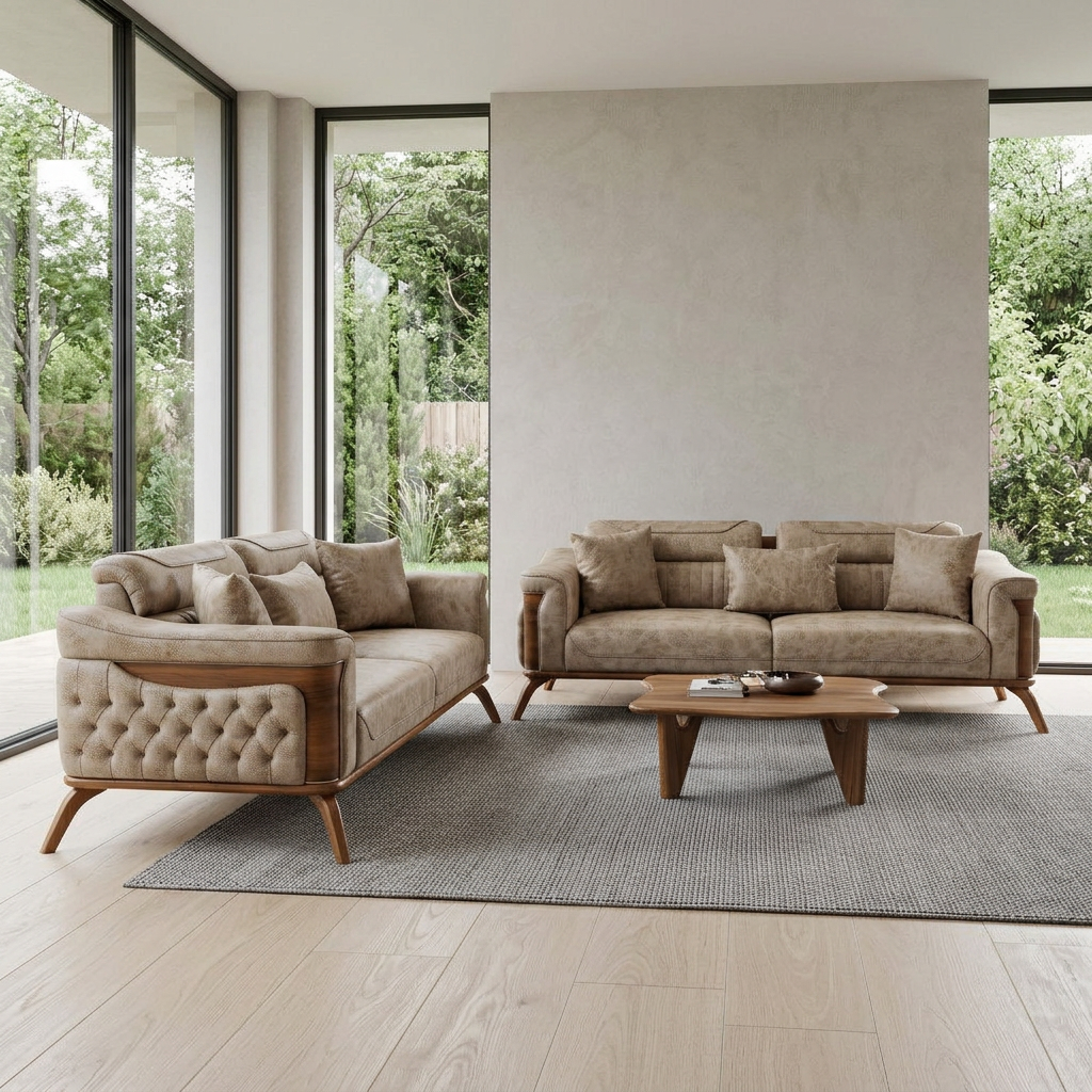 Violet Beige Zen 11 10 Set Sofa Sofa