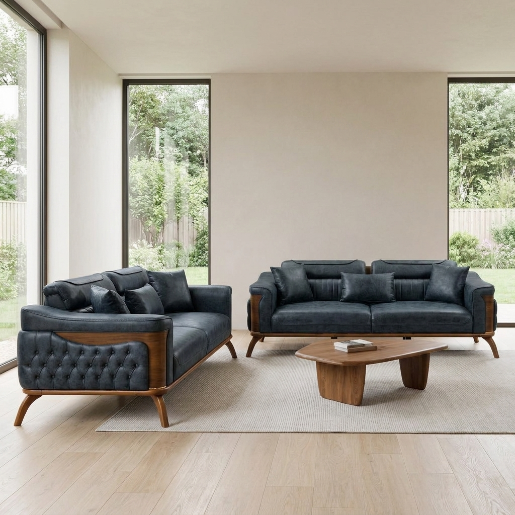 Violet Navy Blue Zen 05 10 Set Sofa Sofa
