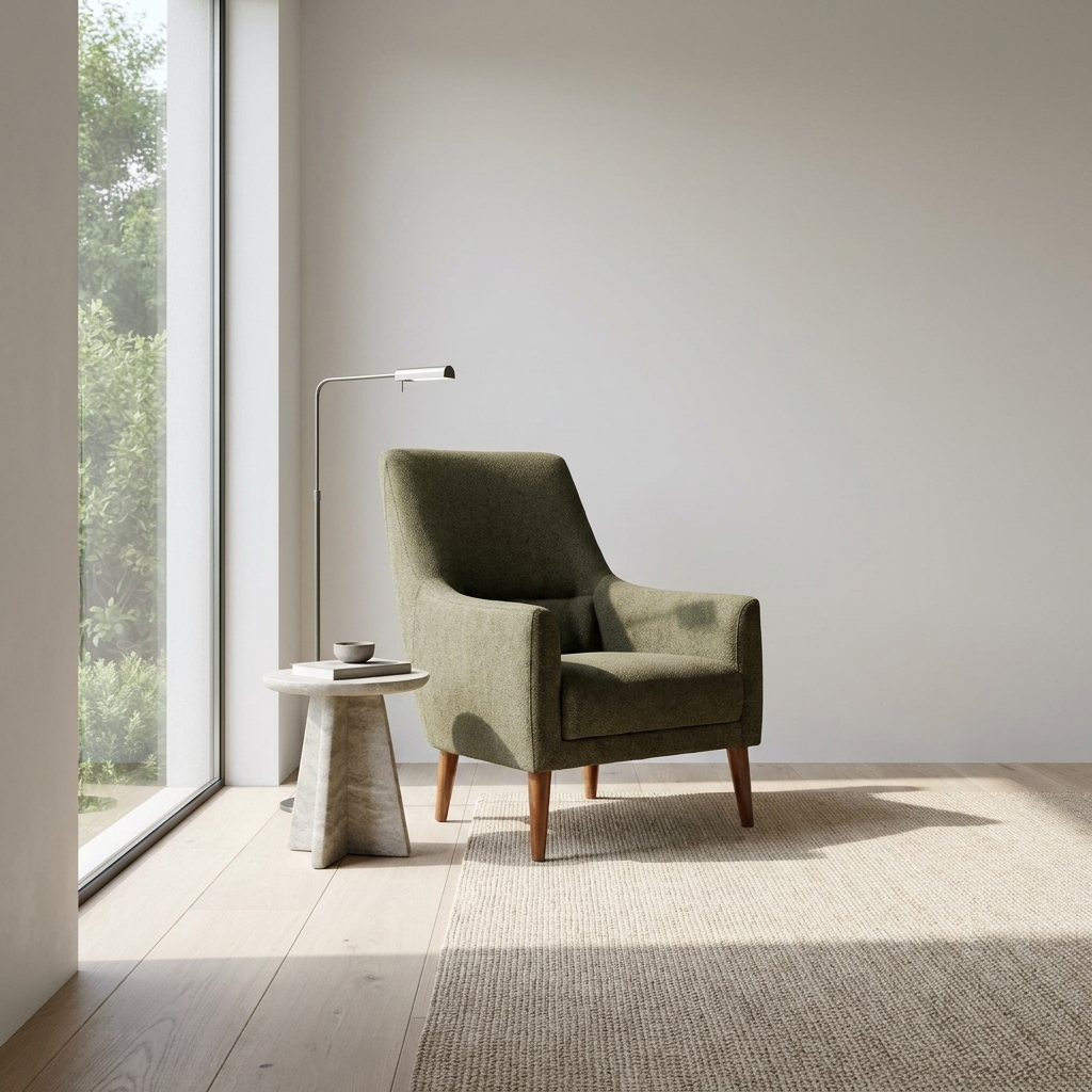 Visto Dark Green Nova 711 05 Armchair Room1