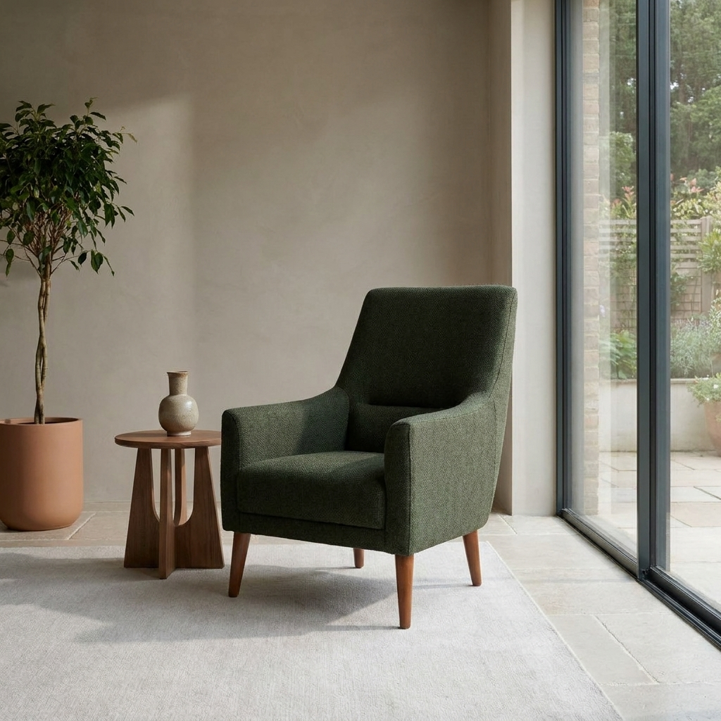 Visto Dark Green Nova 711 06 Armchair Room2