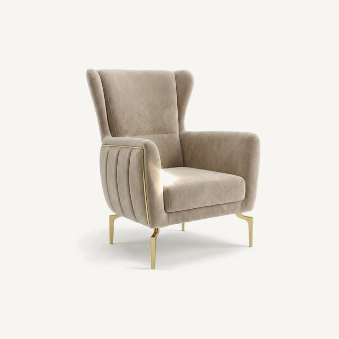 Zumrut Line Armchair Beige Baby Face 04 — Beige (Baby Face 04)