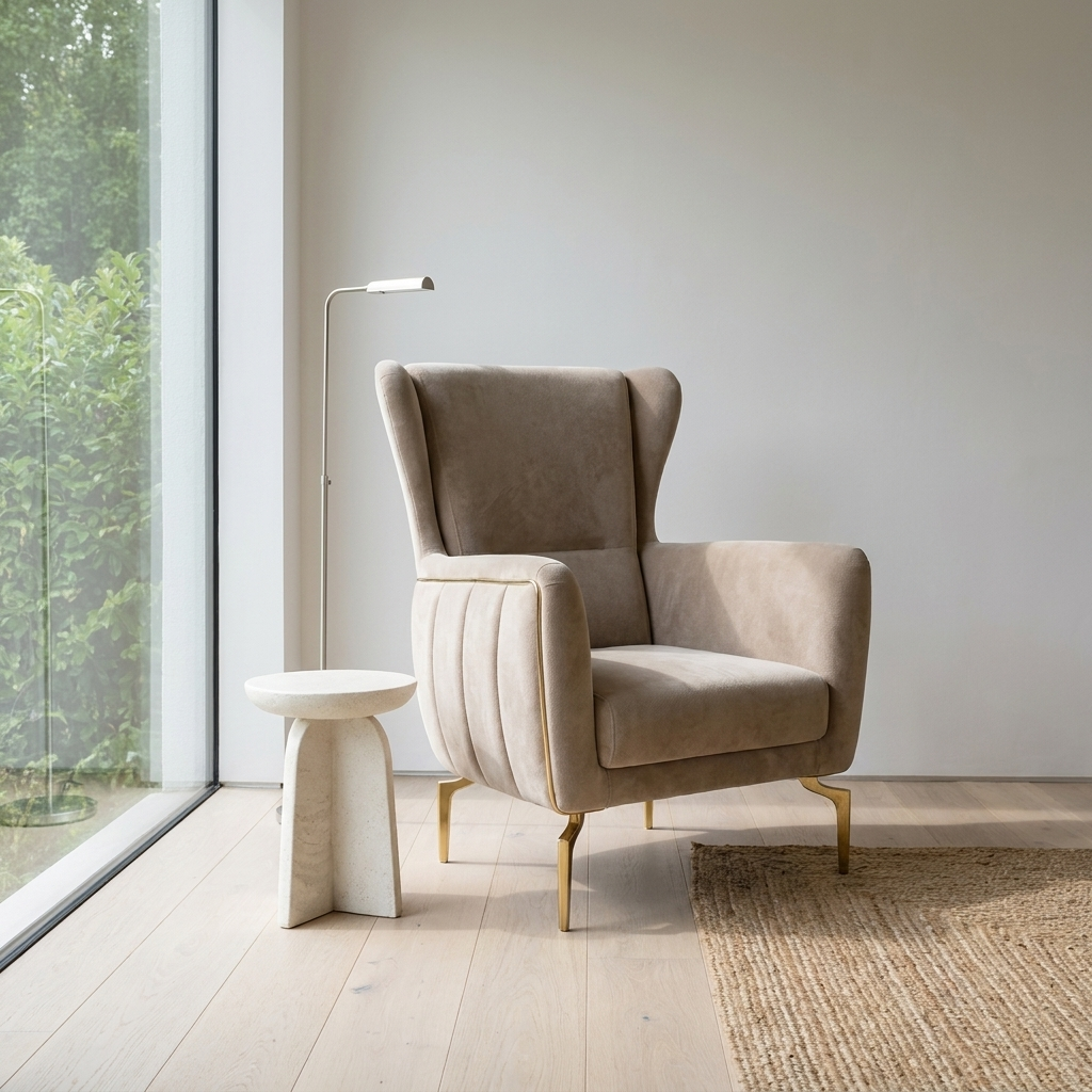 Zumrut Line Beige Baby Face 04 05 Armchair Room1