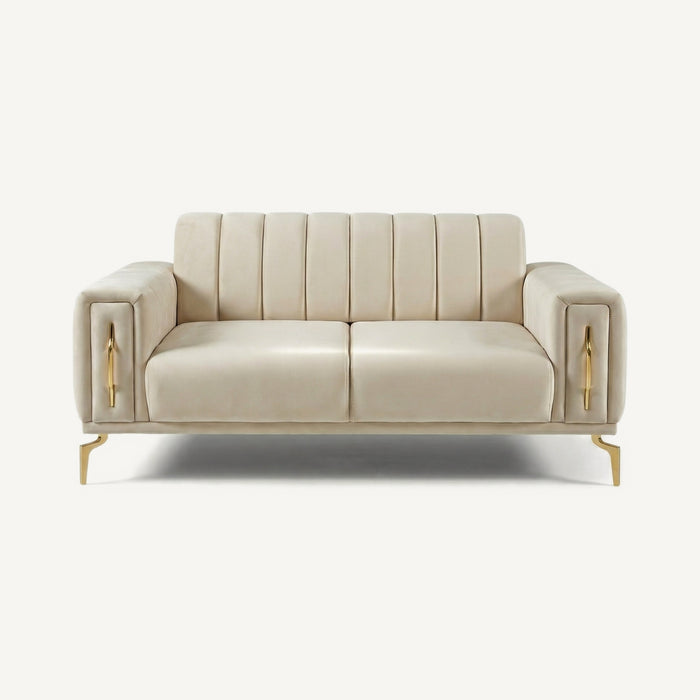 Zumrut Line Loveseat Light Beige Baby Face 02 — Light Beige (Baby Face 02)