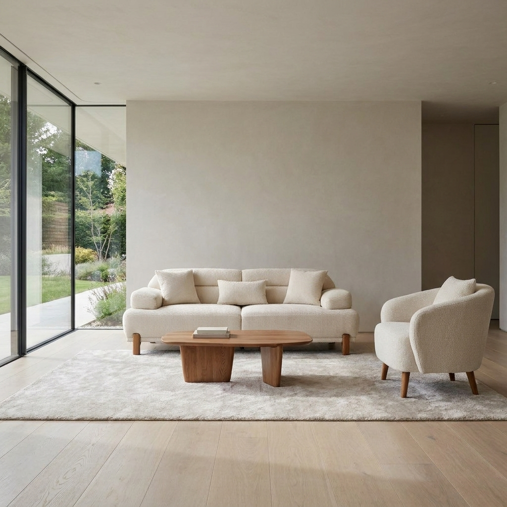 Angel Cream 05 Set Sofa Armchair