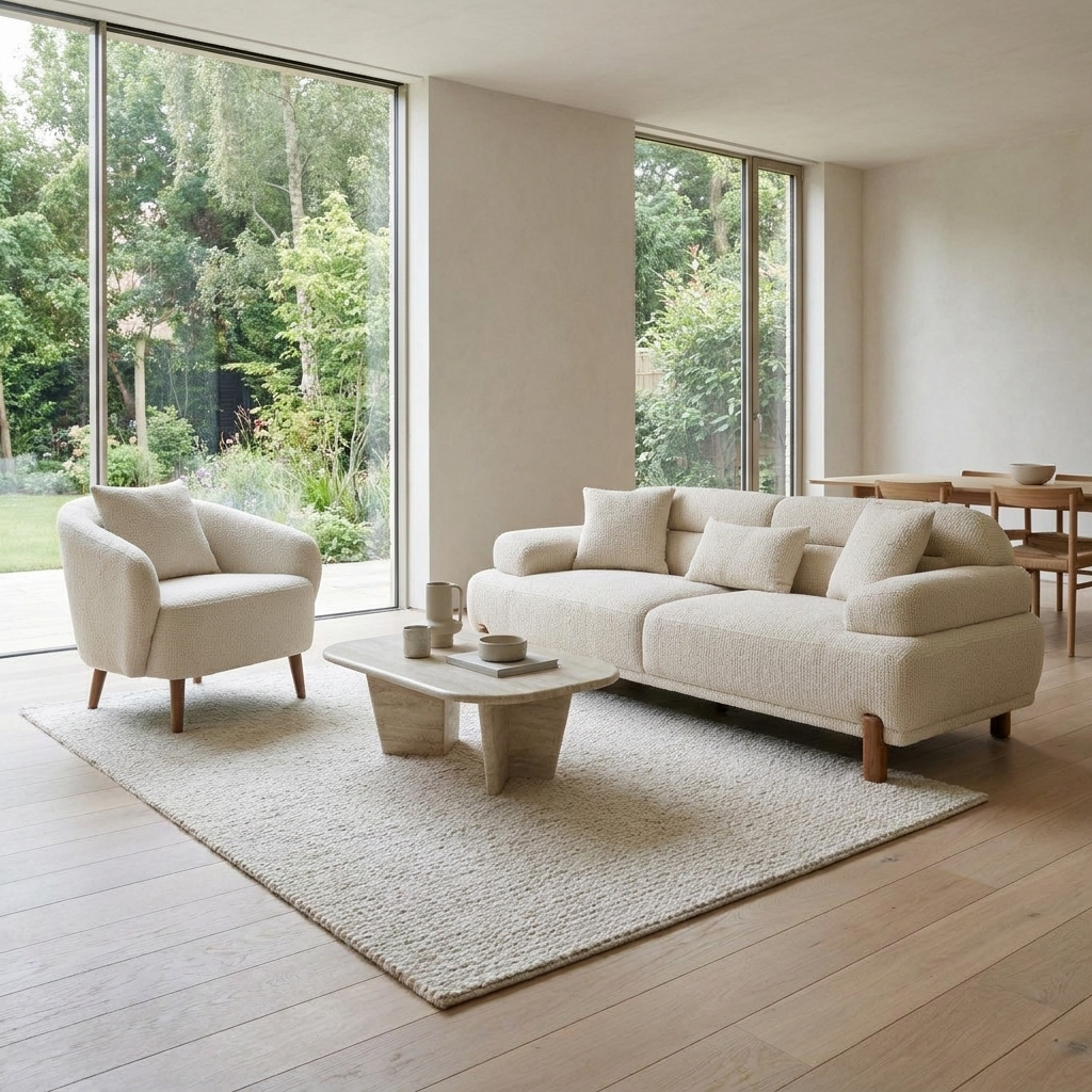 Angel Cream 10 Set Sofa Armchair Angle