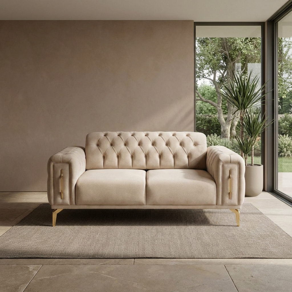 Aspendos Light Beige Baby Face 02 04 Loveseat Room2