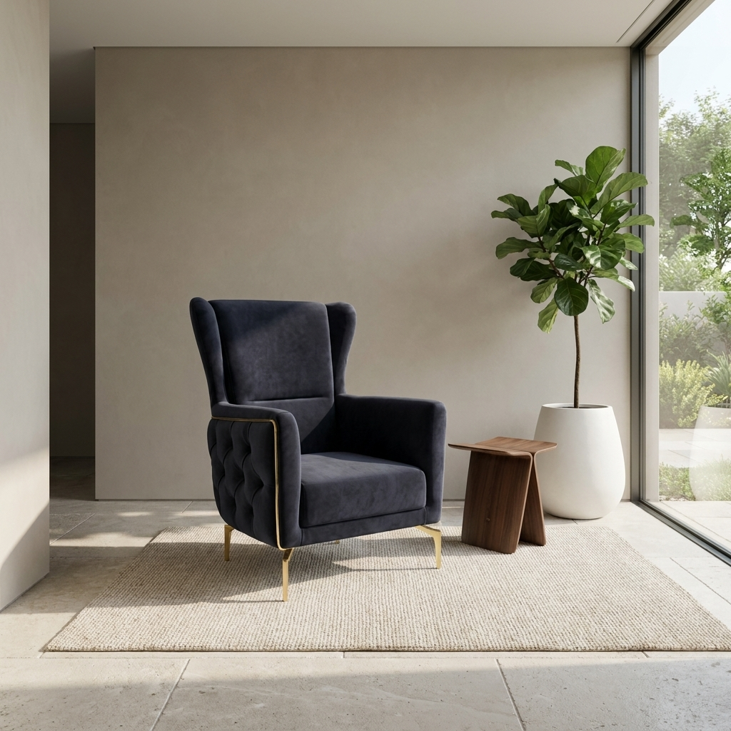 Aspendos Navy Blue Baby Face 22 06 Armchair Room2