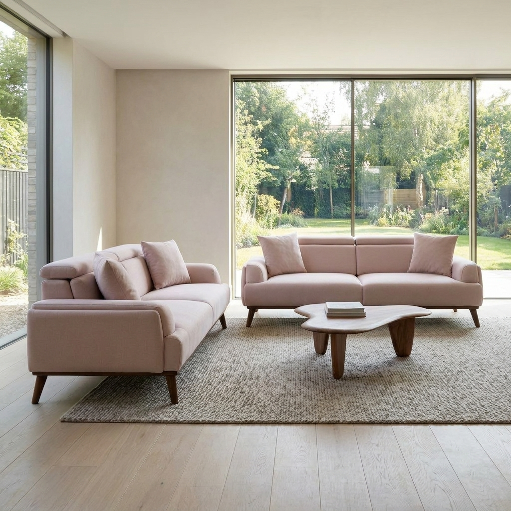 Bella Blush Pink 06 Set Sofa Sofa