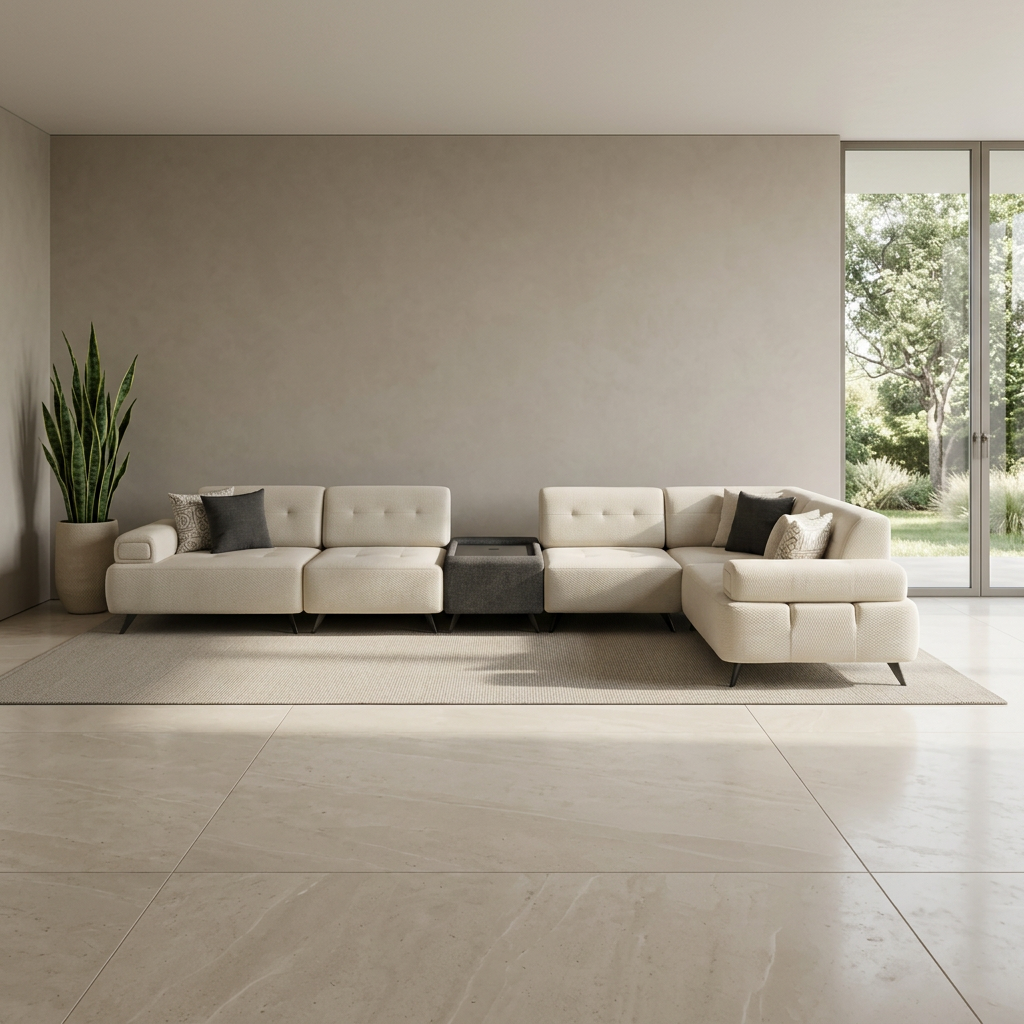 Buca Sectional Beige KYS BF 02 04 Room4 Straight