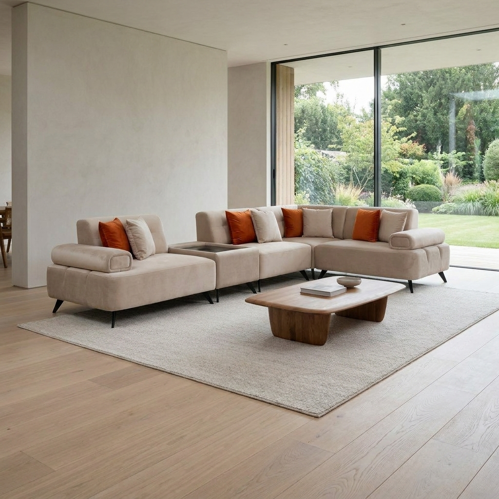Buca Sectional Beige KYS BF 02 05 ThreeQuarter 30deg
