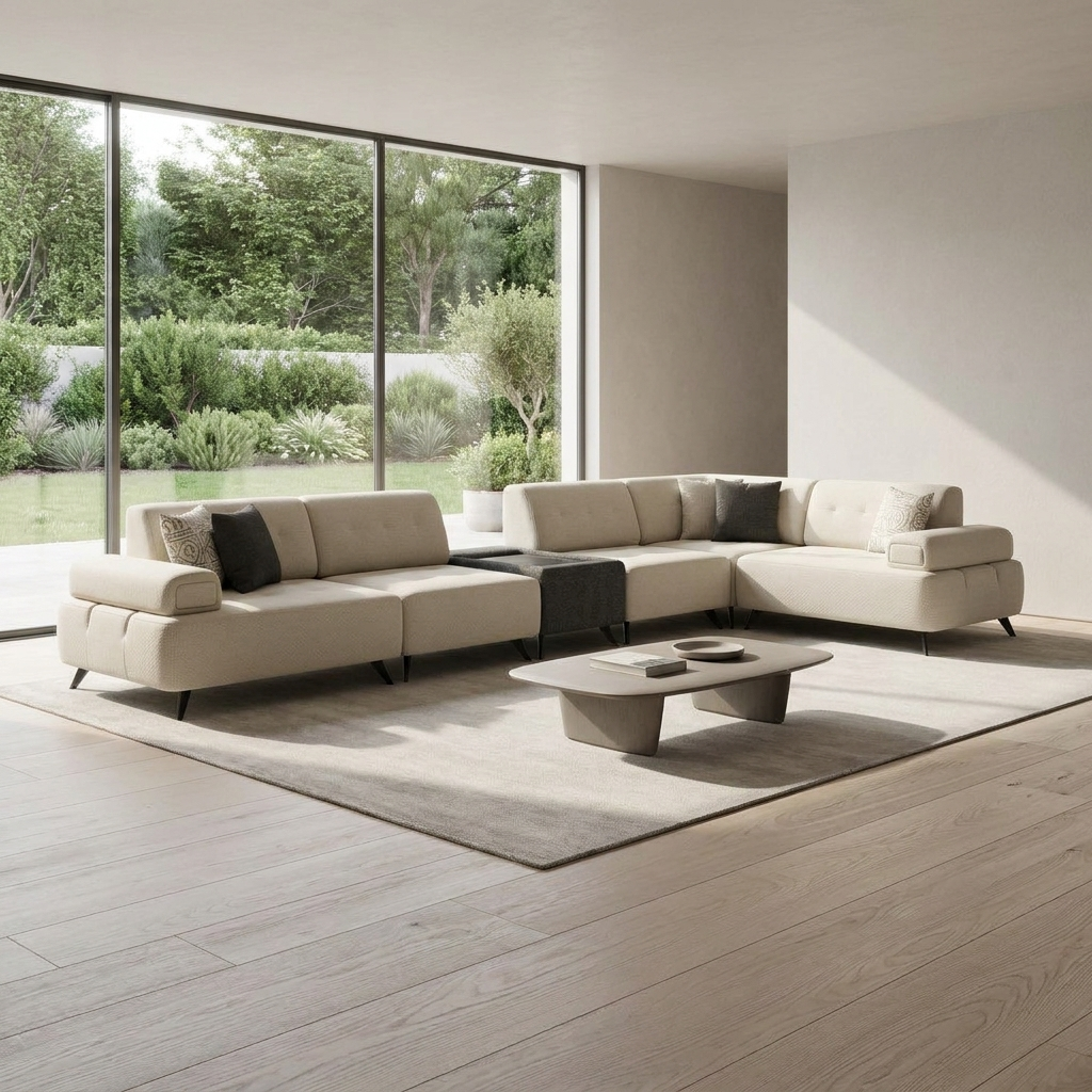 Buca Sectional Beige KYS BF 02 05 ThreeQuarter 30deg