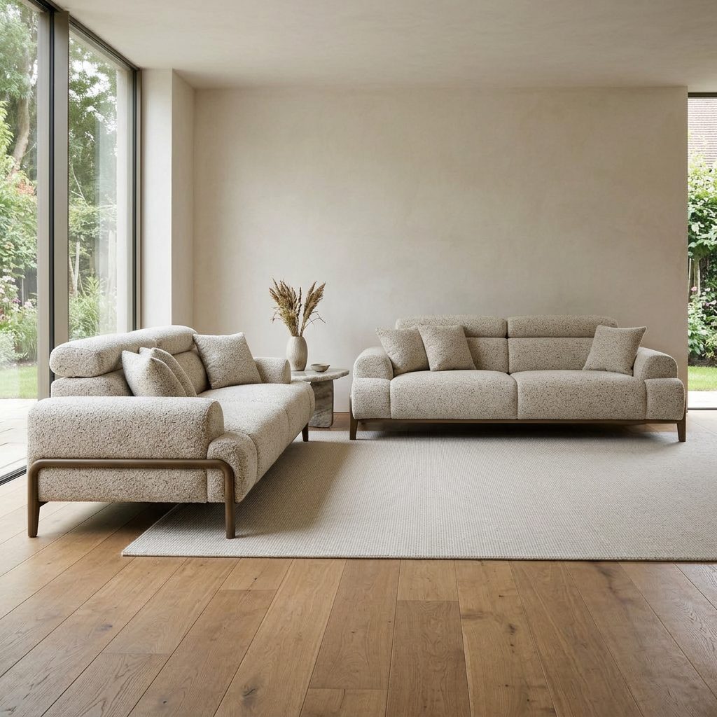 Diana Flecked 07 Set Sofa Sofa