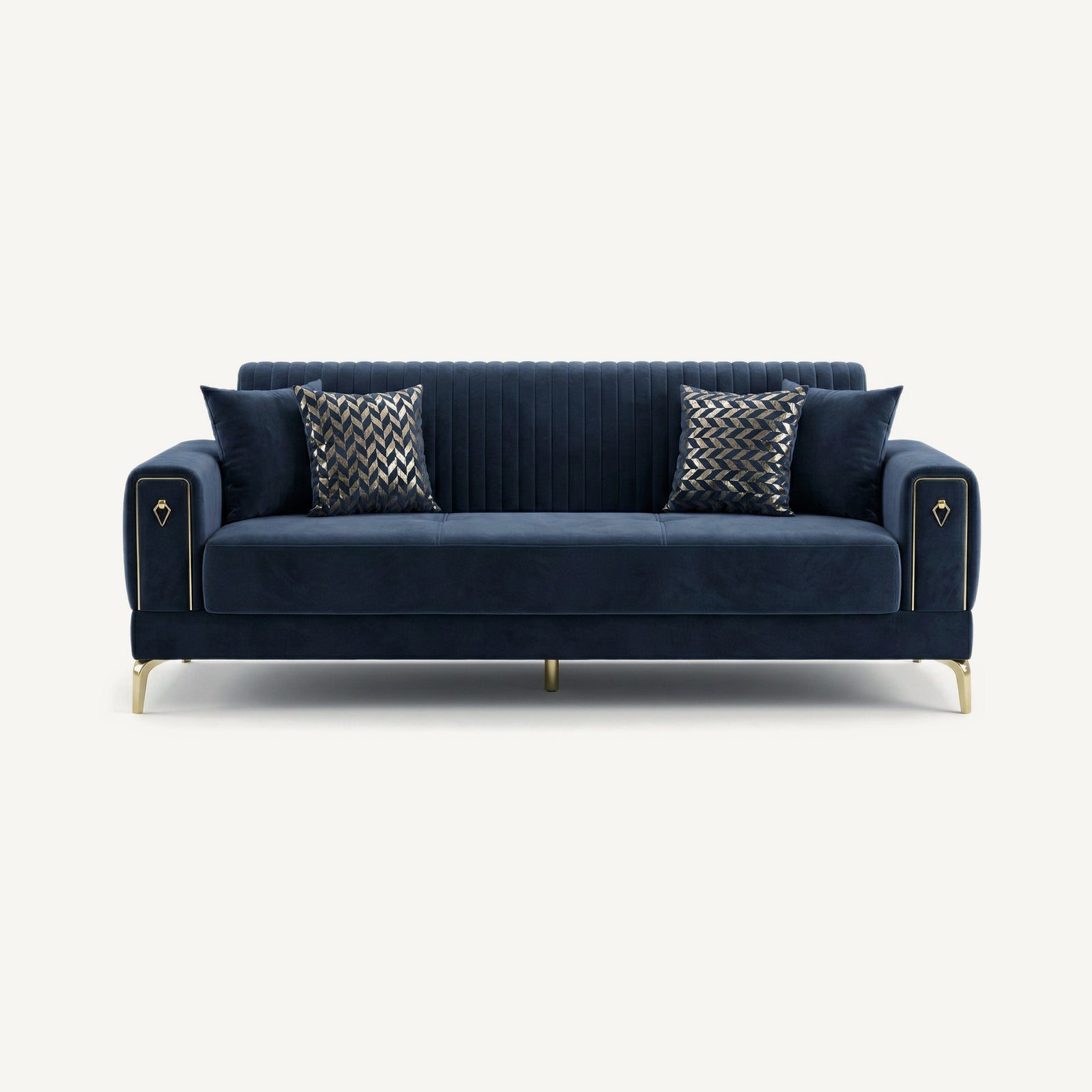 Gloria Sofa Navy Blue Luna 19