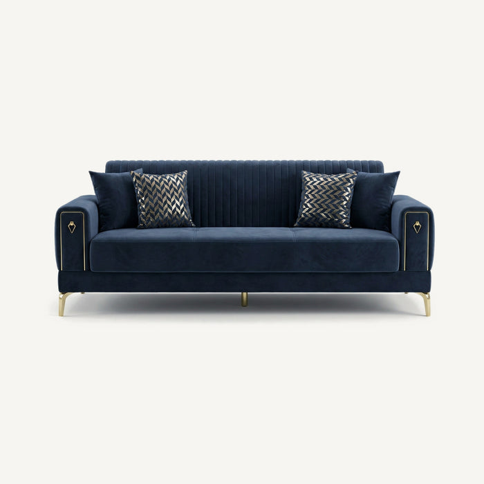 Gloria Sofa Navy Blue Luna 19