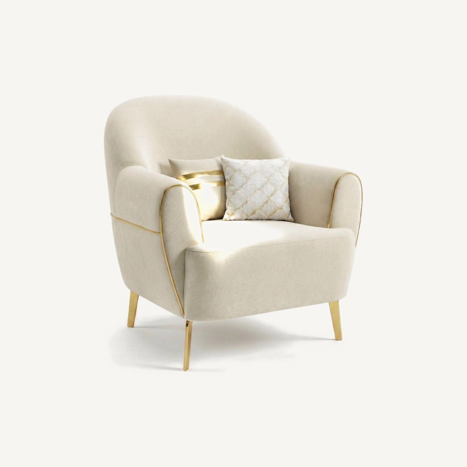Icona Armchair Cream Holland 01