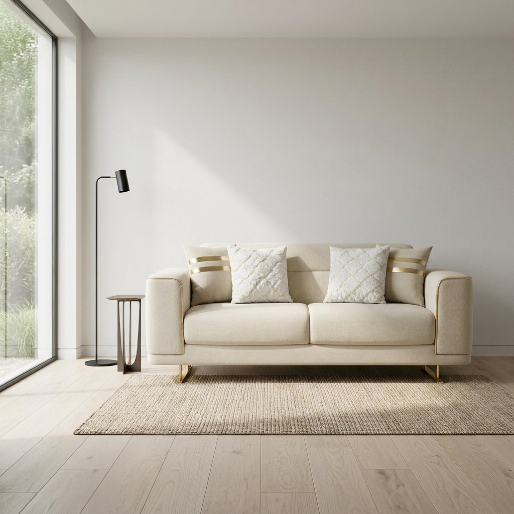Icona Cream Holland 01 03 Loveseat Room1