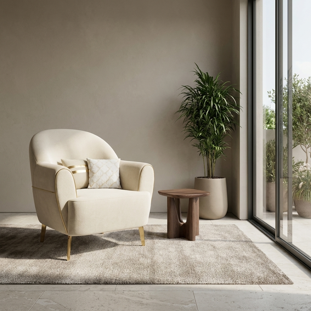 Icona Cream Holland 01 06 Armchair Room2