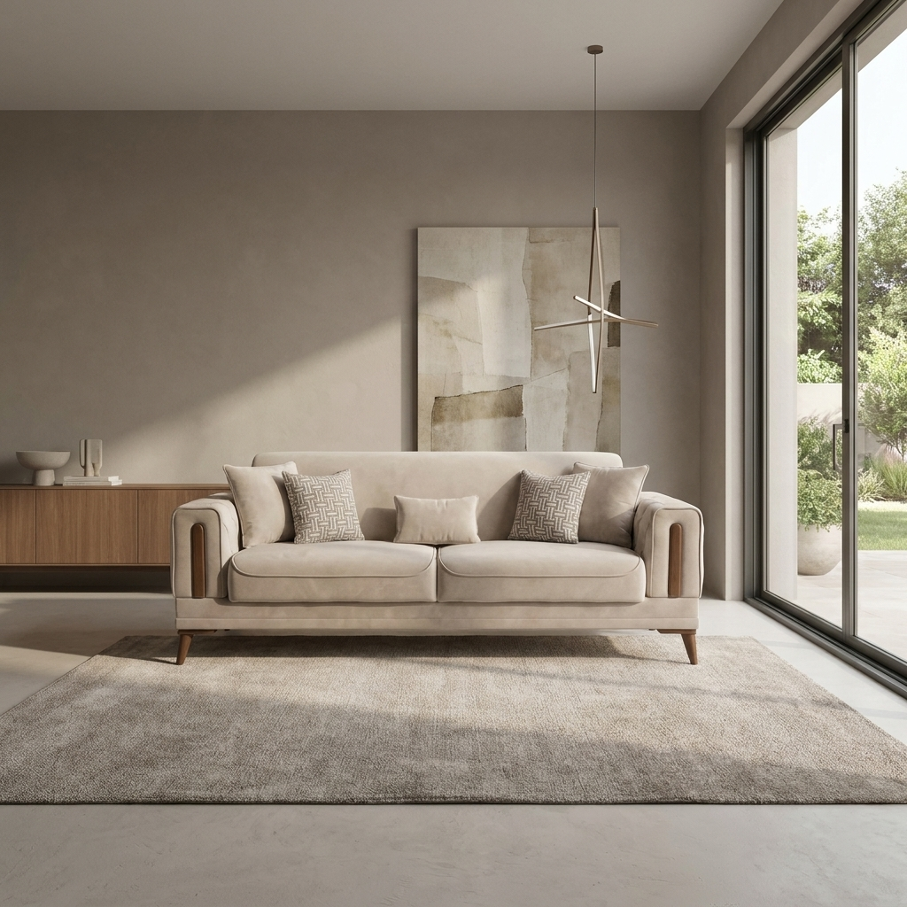 Katre Beige KYS BF 02 02 Sofa Room2