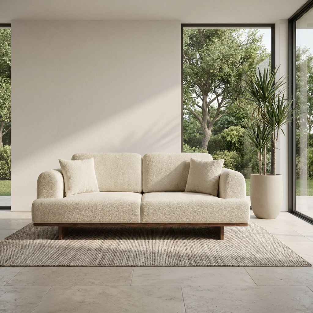 Lara Beige LIZBON 110 04 Loveseat Room2