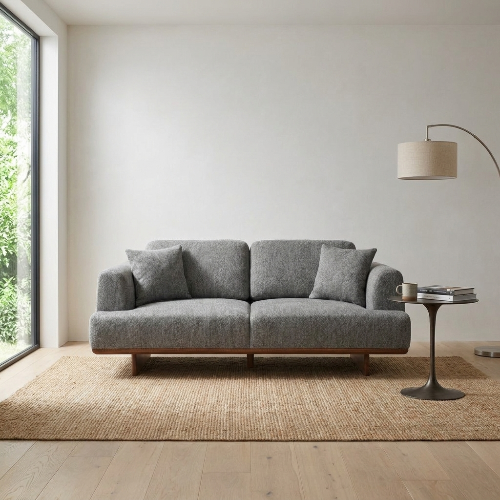 Lara Gray LIZBON 271 GRI 03 Loveseat Room1