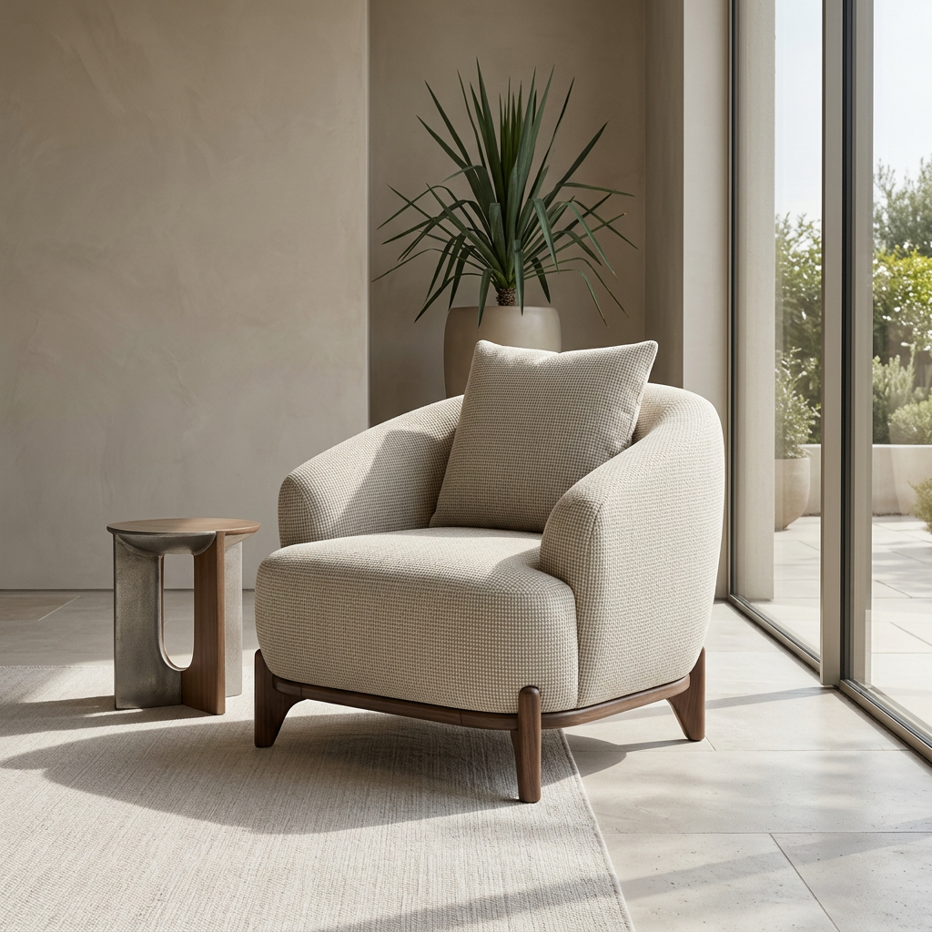 Liva Oatmeal 04 Armchair Room2