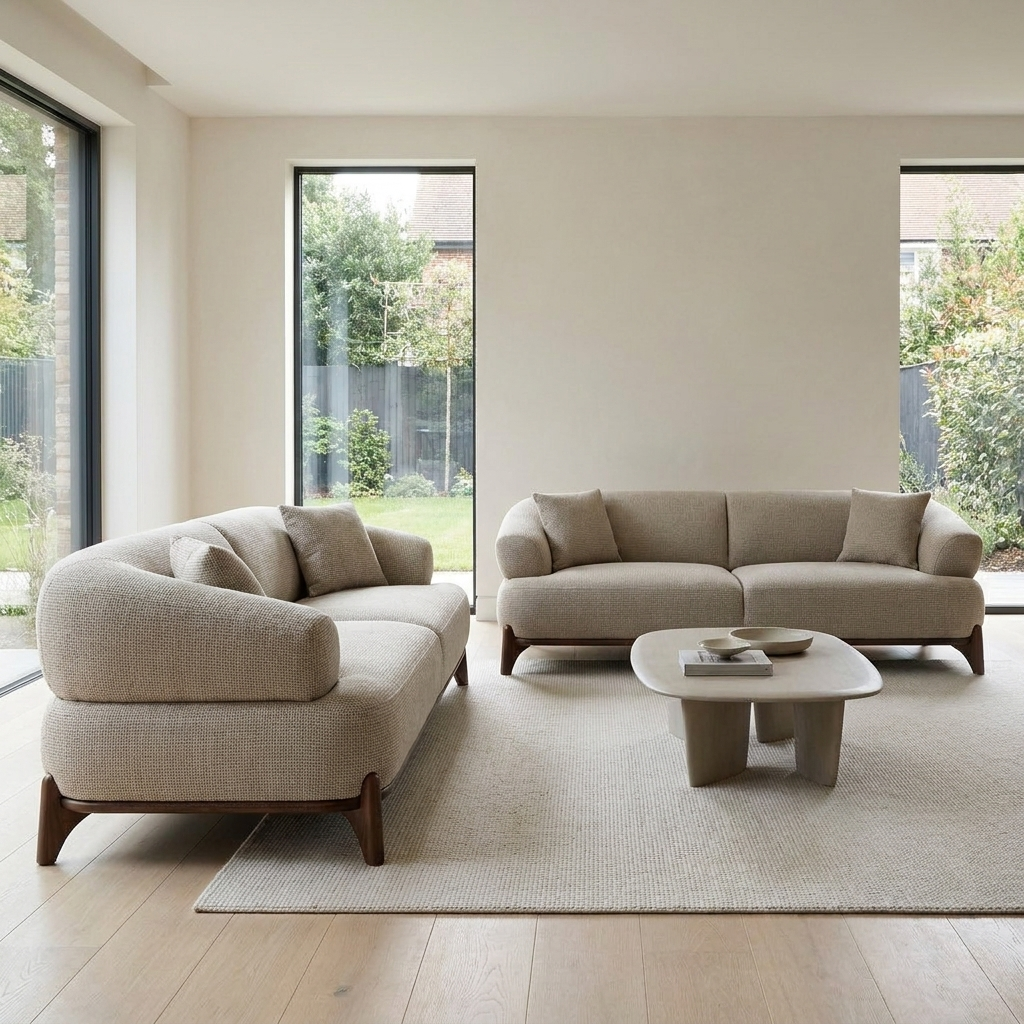 Liva Oatmeal 07 Set Sofa Sofa