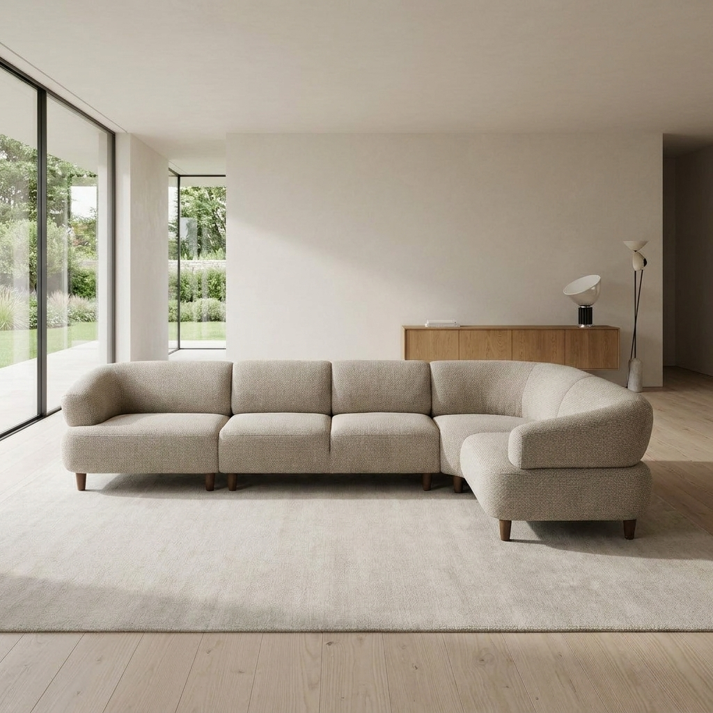Liva Sectional Oatmeal 01 Sectional Room1