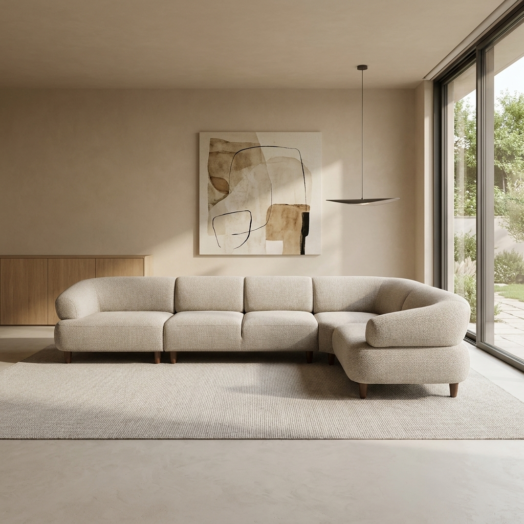 Liva Sectional Oatmeal 02 Sectional Room2