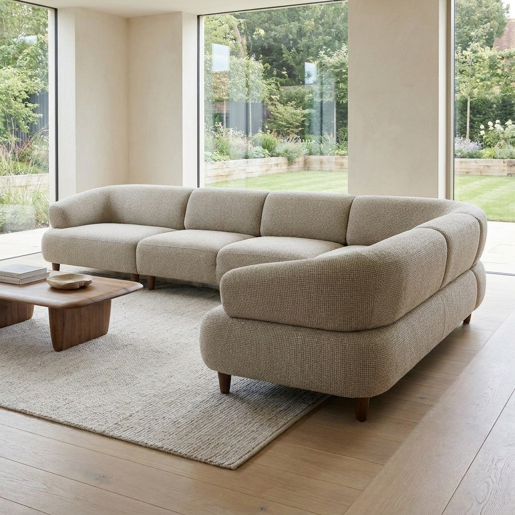Liva Sectional Oatmeal 03 Sectional ThreeQuarter