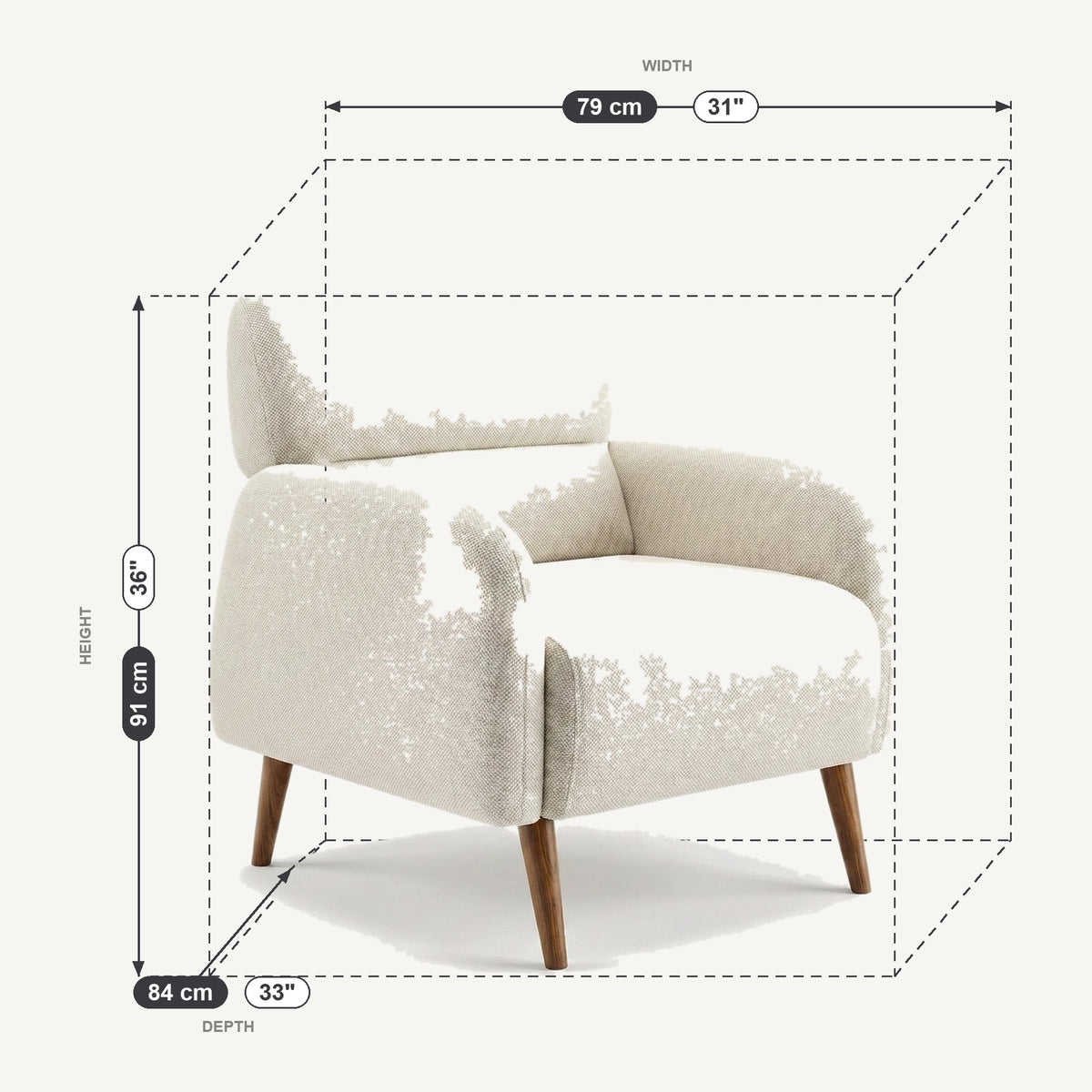 Lotus Dimensions Armchair