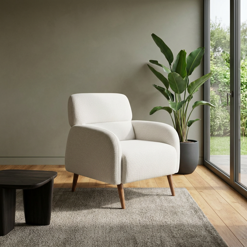 Lotus White Punto 01 06 Armchair Room2