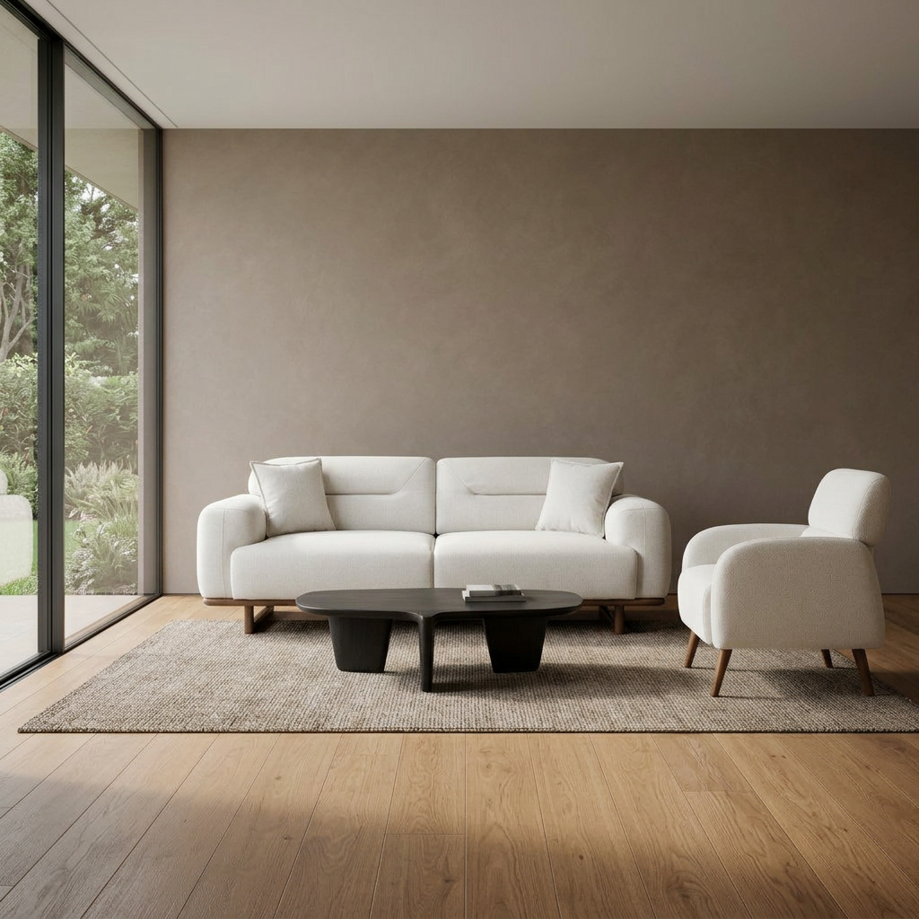 Lotus White Punto 01 07 Set Sofa Armchair