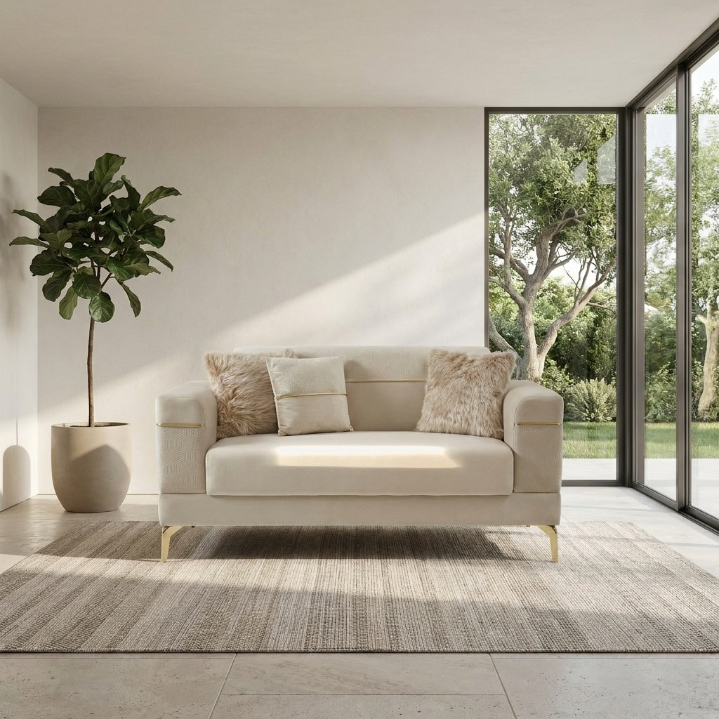 Lumina Beige Grance 02 04 Loveseat Room2