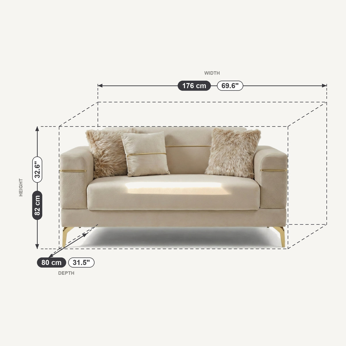 Lumina Dimensions 2 Seater