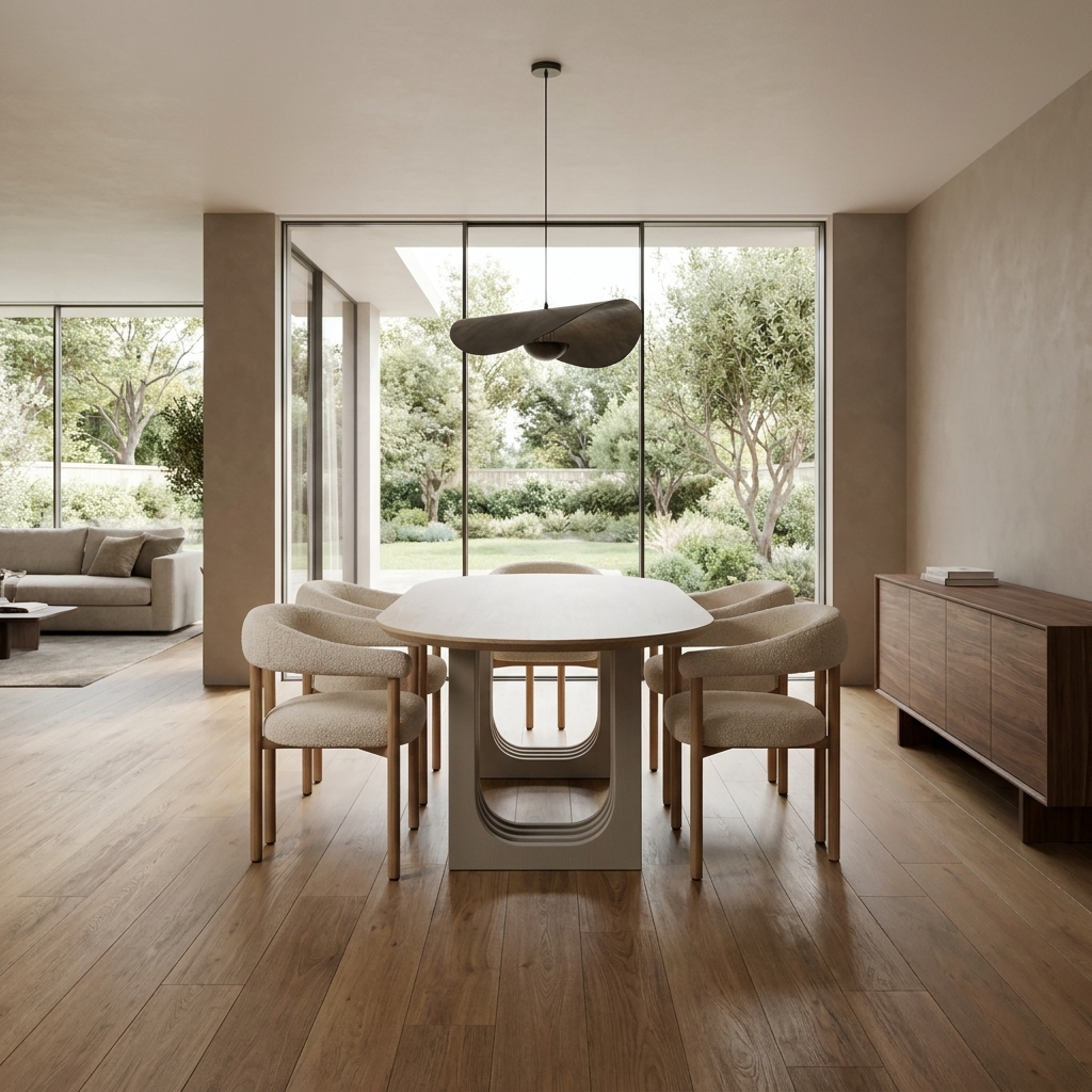 Masa 3 Dining Set Cream Oak 08 Wide Context