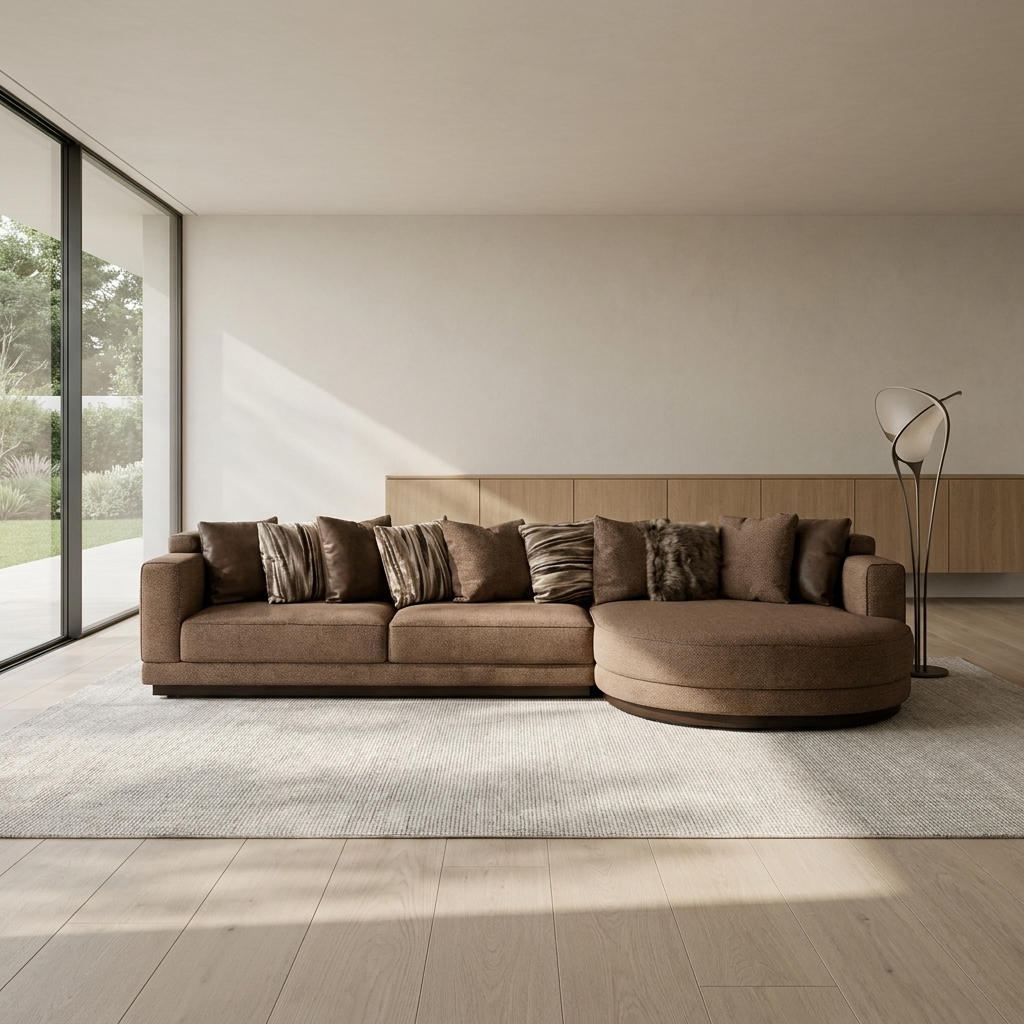 Picasso Brown KRBRW17 01 Sectional Room1
