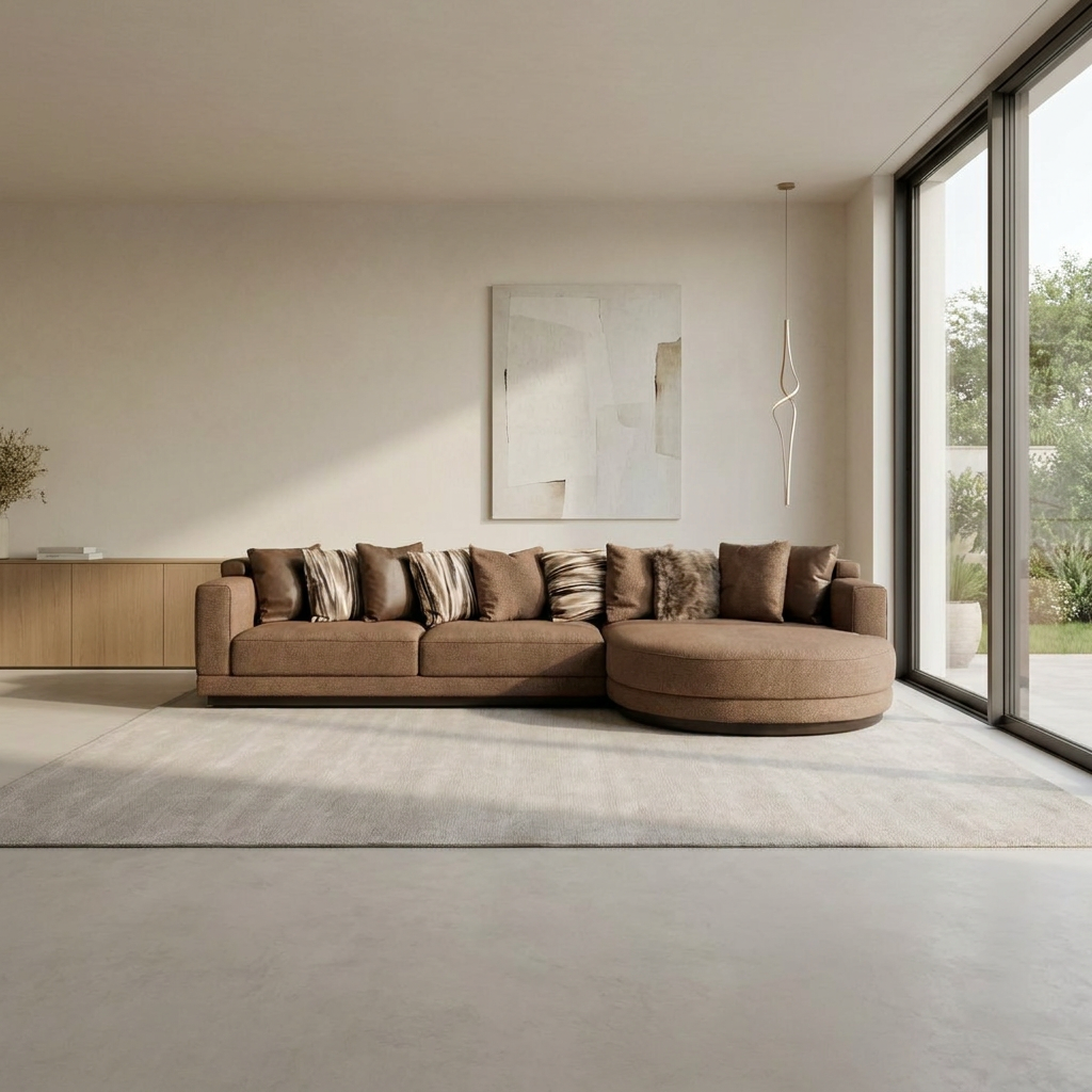 Picasso Brown KRBRW17 02 Sectional Room2